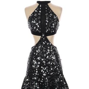 Express Sequin Cut Out Dress Size Small